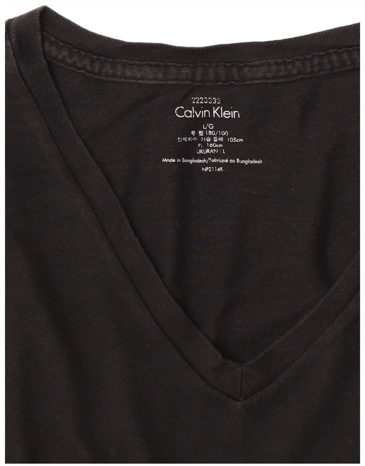 CALVIN KLEIN T-Shirt Homme Haut Large Noir