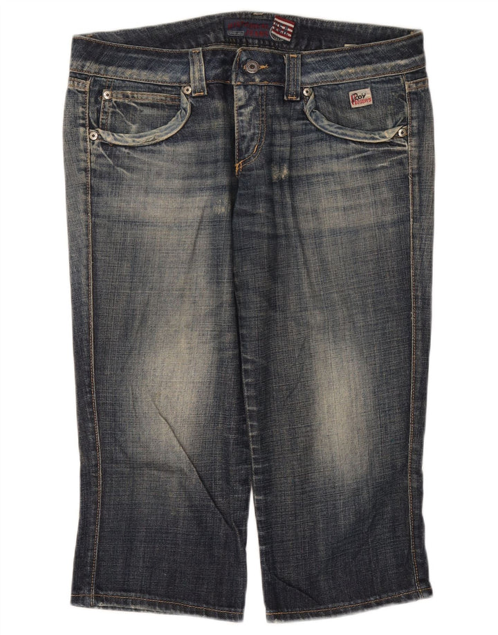 Roy Rogers Jean Capri Seven Bell vieilli pour femme W34 L20 Bleu