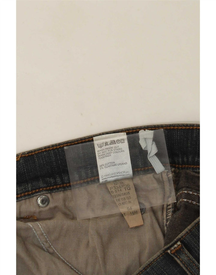 Marks & Spencer Jean bootcut pour femme UK 16 Large W32 L31 Bleu Coton