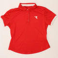 DIADORA Boys Polo Shirt 9-10 Years Large Red Polyester Vintage Diadora and Second-Hand Diadora from Messina Hembry 