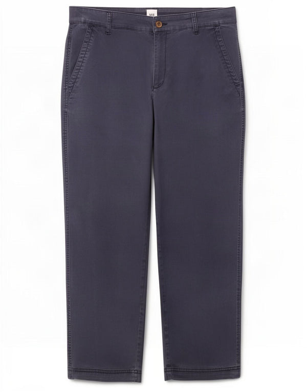 Gap Pantalon chino court Girlfriend pour femme UK 12 Medium W32 L26 Bleu marine