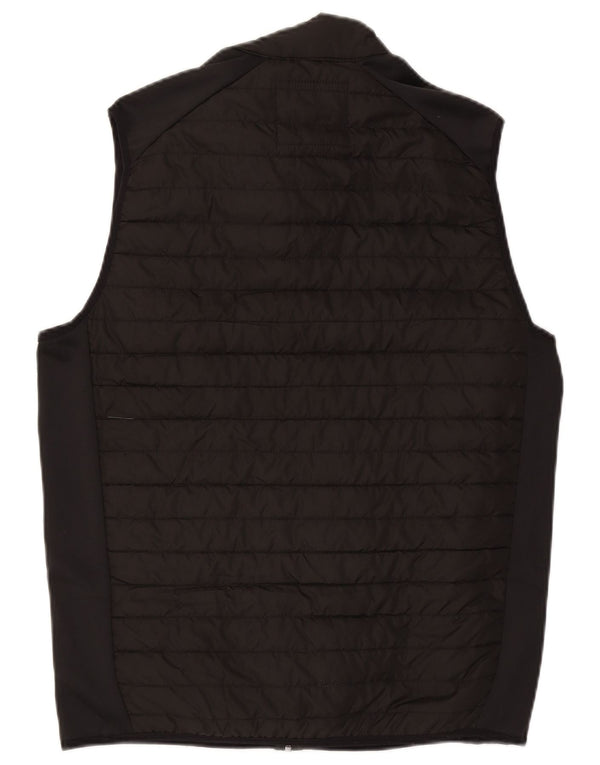 Jack & Jones Gilet rembourré pour homme UK 40 Large Noir Colorblock Polyester