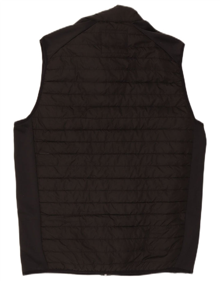 Jack & Jones Gilet rembourré pour homme UK 40 Large Noir Colorblock Polyester