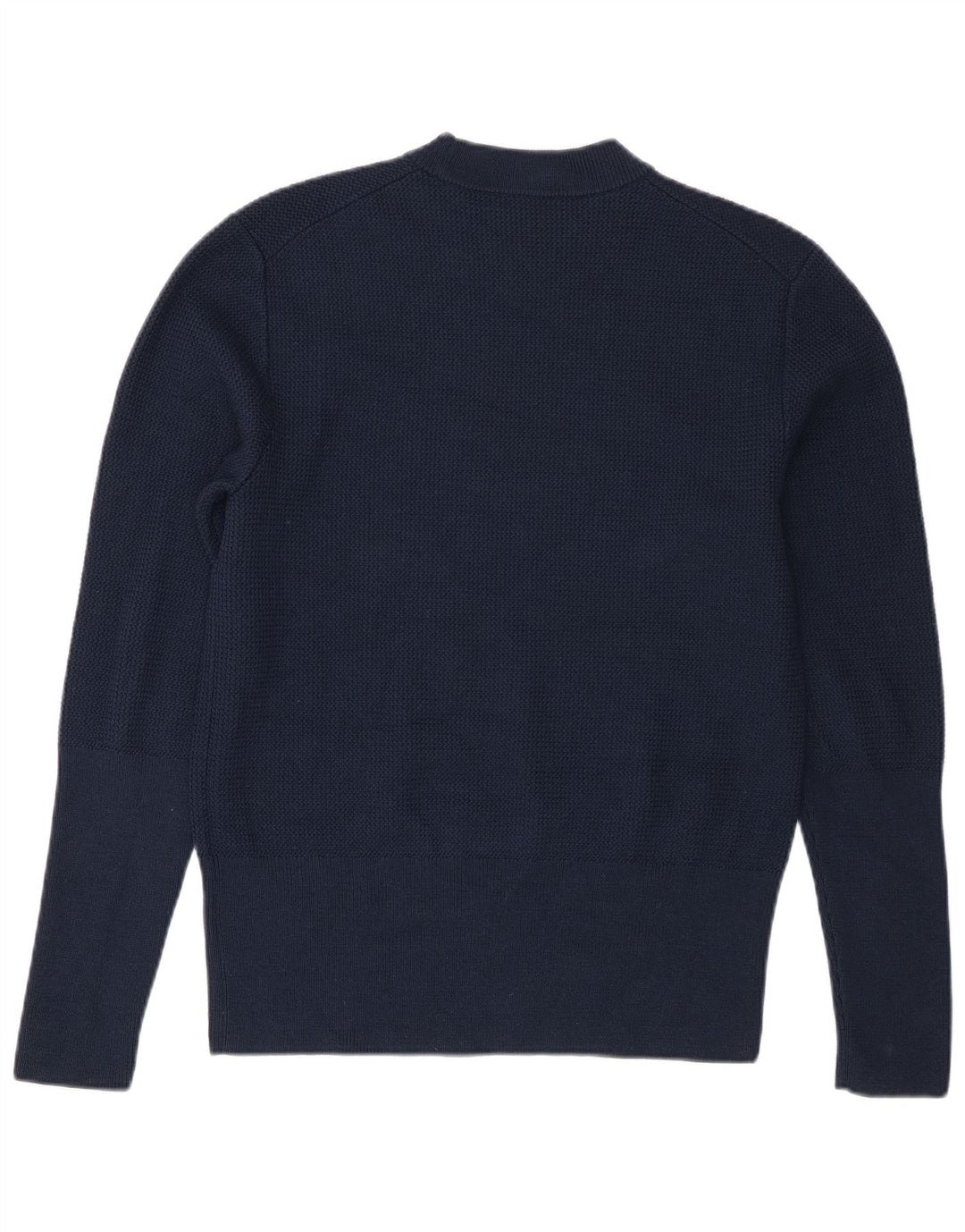 Cos Pull à col rond pour femme UK 14 en laine bleu marine moyen