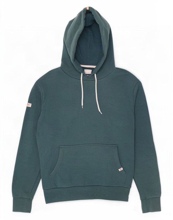 Superdry Pull à capuche en coton vert moyen pour homme