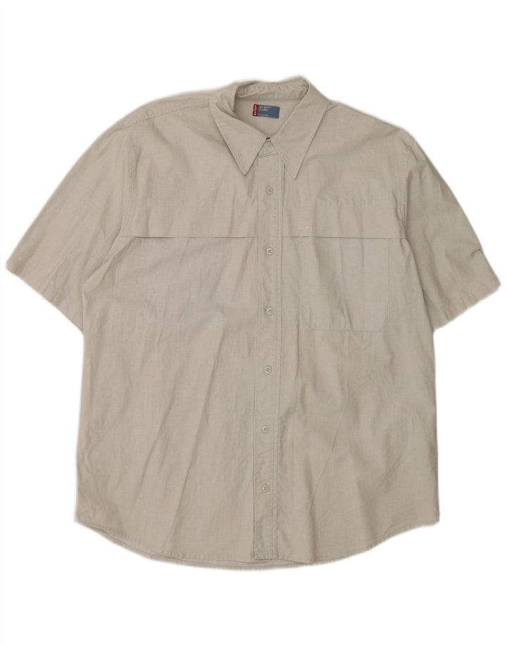 LEVI'S Chemise à Manches Courtes Homme XL Gris Lin