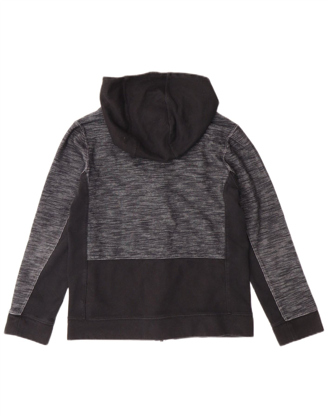 NIKE Pull à capuche zippé pour garçon 10-11 ans en coton color block noir moyen
