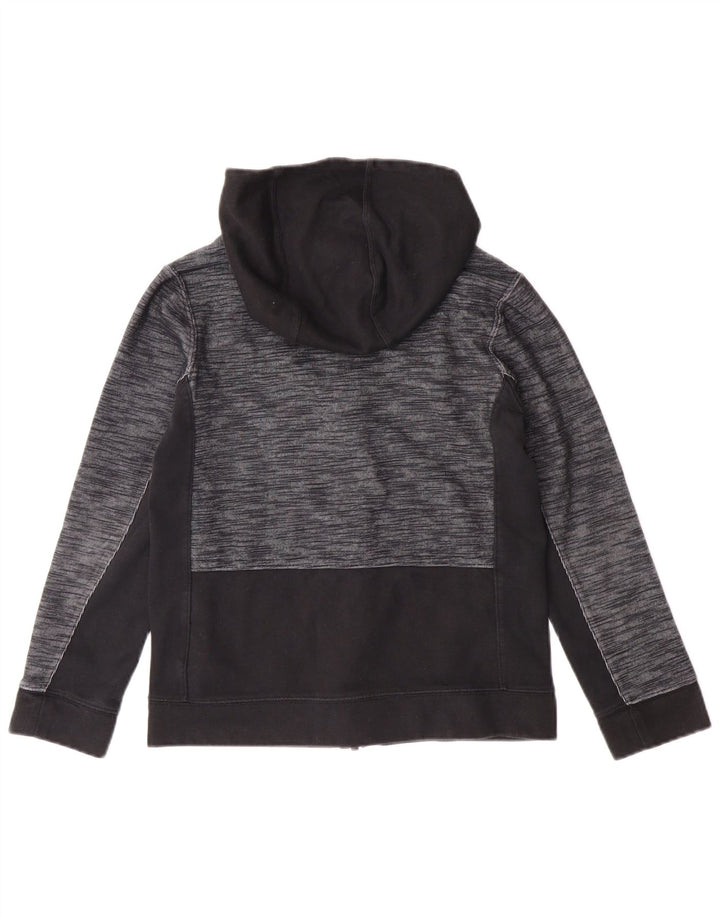 NIKE Pull à capuche zippé pour garçon 10-11 ans en coton color block noir moyen