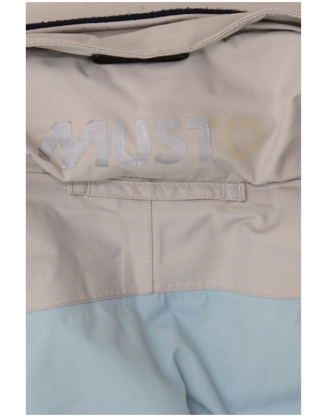 Musto Veste de pluie surdimensionnée à capuche pour femme UK 10 Small Bleu Colorblock