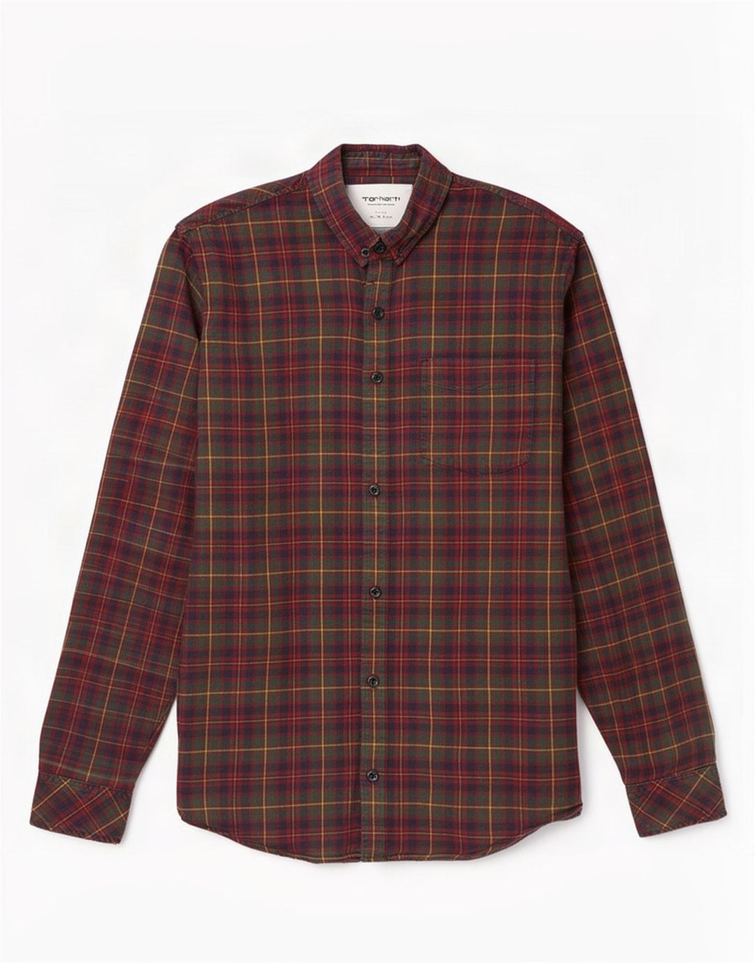 Carhartt Chemise en flanelle pour homme XL en coton à carreaux vert