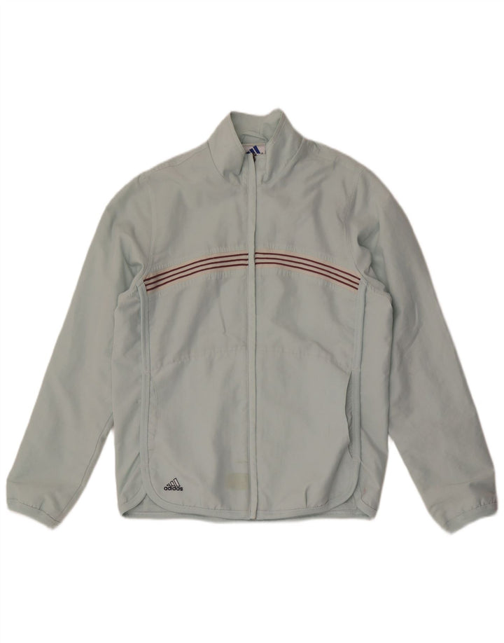 Adidas Veste de Survêtement Garçon 15-16 ans Vert Rayé Polyester
