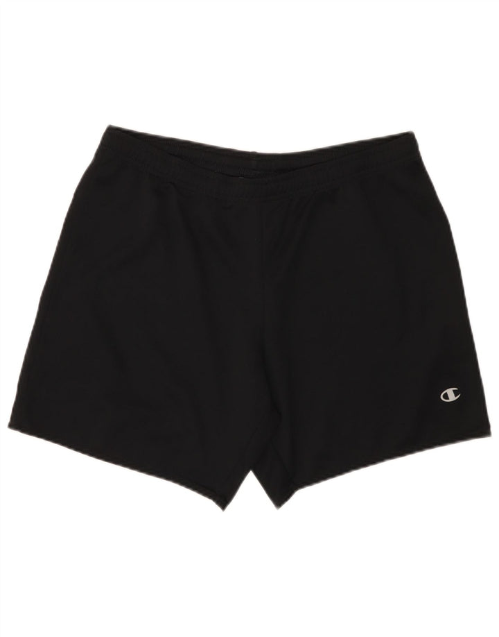 Champion Short de Sport Homme Petit Noir Polyester