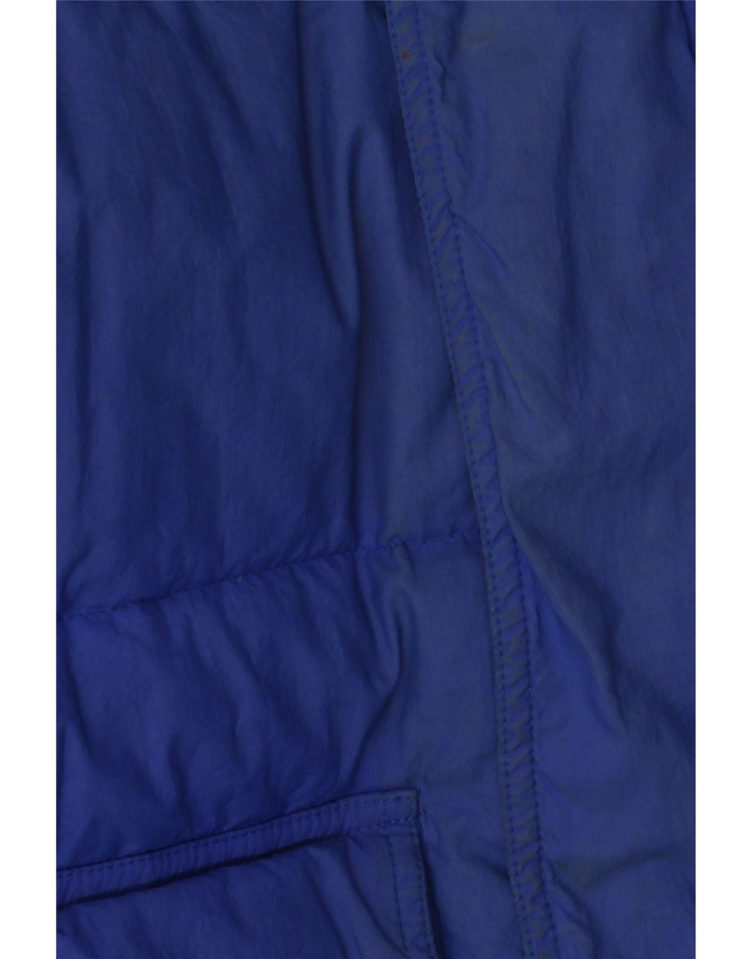 veste rembourrée surdimensionnée vintage pour homme UK 36 Petit nylon colorblock bleu