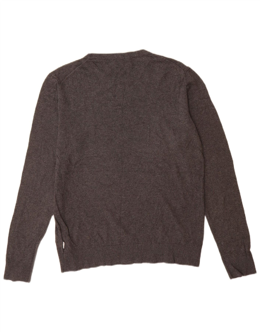 Jack & Jones Pull Col Rond Homme Gris Moyen Coton