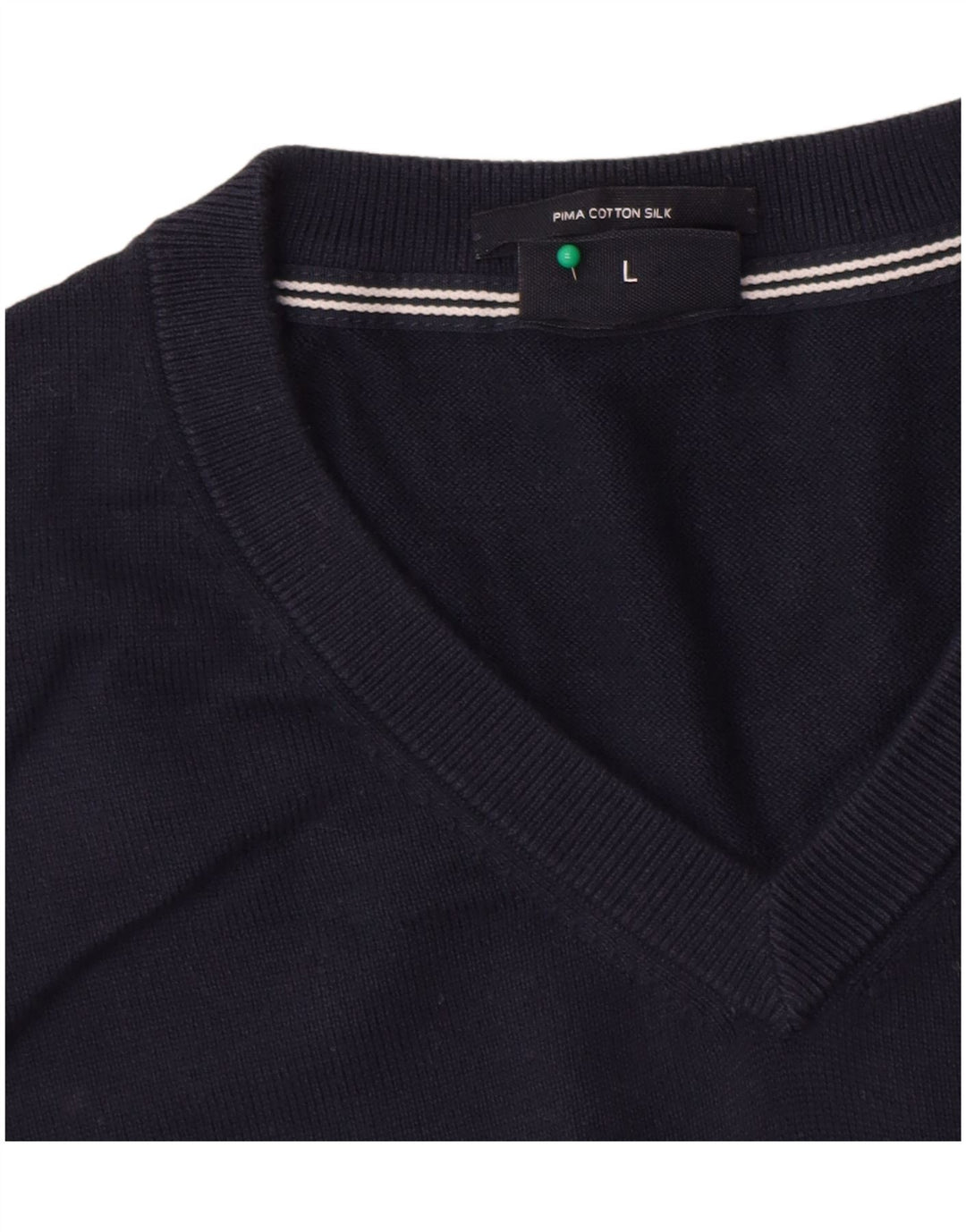 Joop Pull col V Homme Grand Bleu Marine Coton