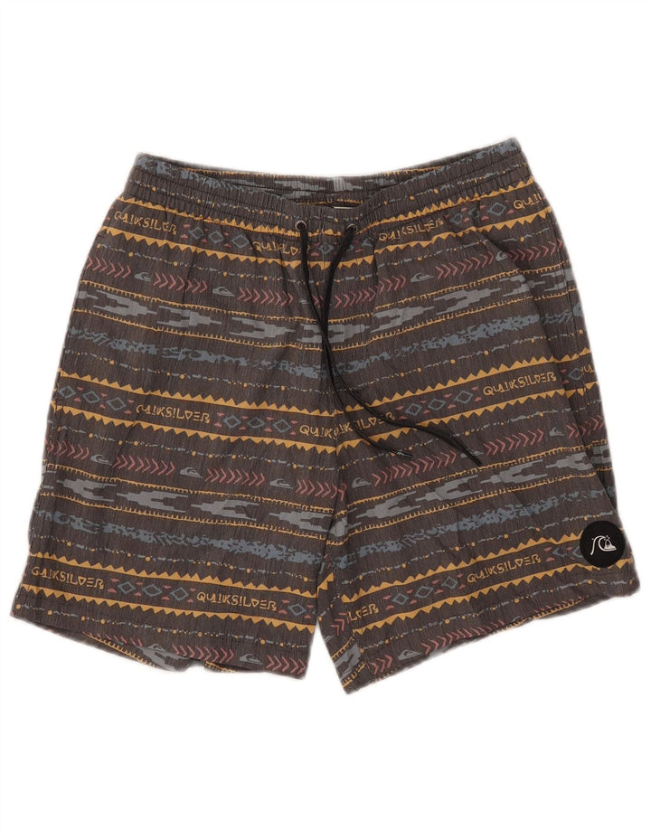 Quiksilver Short de Bain Homme Petit Polyester Rayé Multicolore