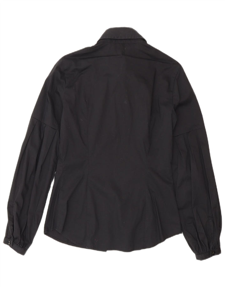 Benetton Chemise Femme UK 12 Medium Noir