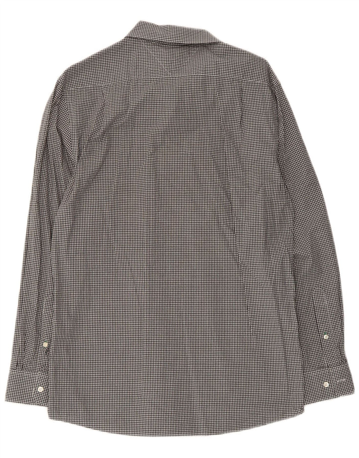 Tommy Hilfiger Chemise slim fit pour homme Taille 15 1/2 Vichy noir moyen