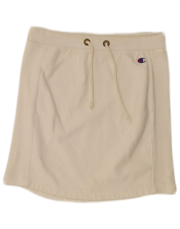 Champion Jupe Femme UK 10 Petit Coton Blanc Cassé