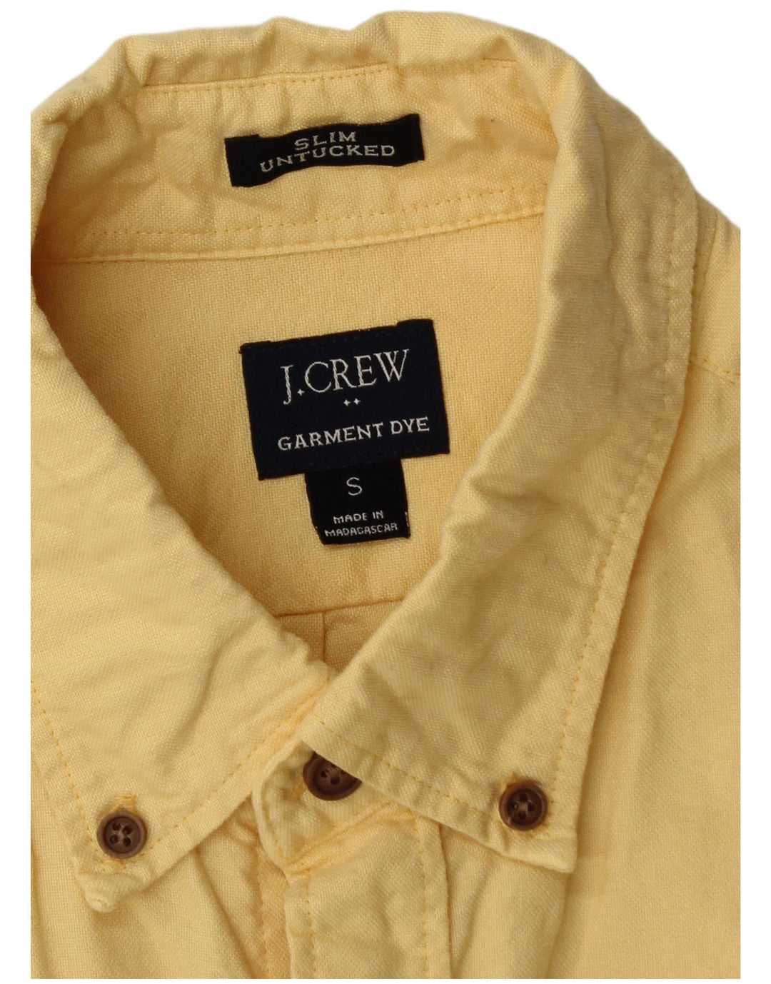 J. Crew Chemise Slim Homme Petit Jaune Coton