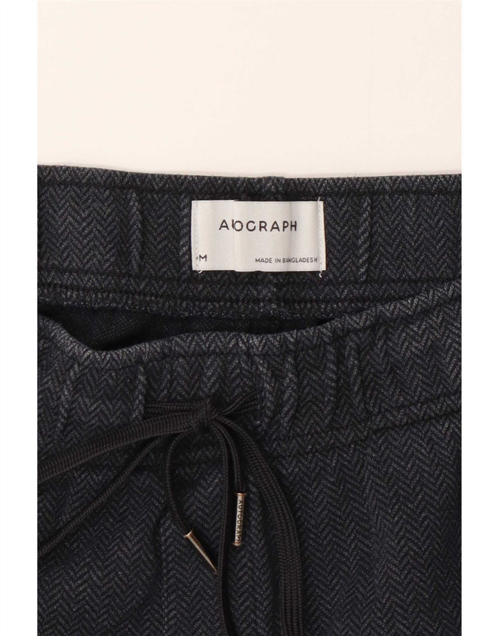 Marks & Spencer Pantalon Autograph Femme Moyen W28 L28 Gris Chevrons