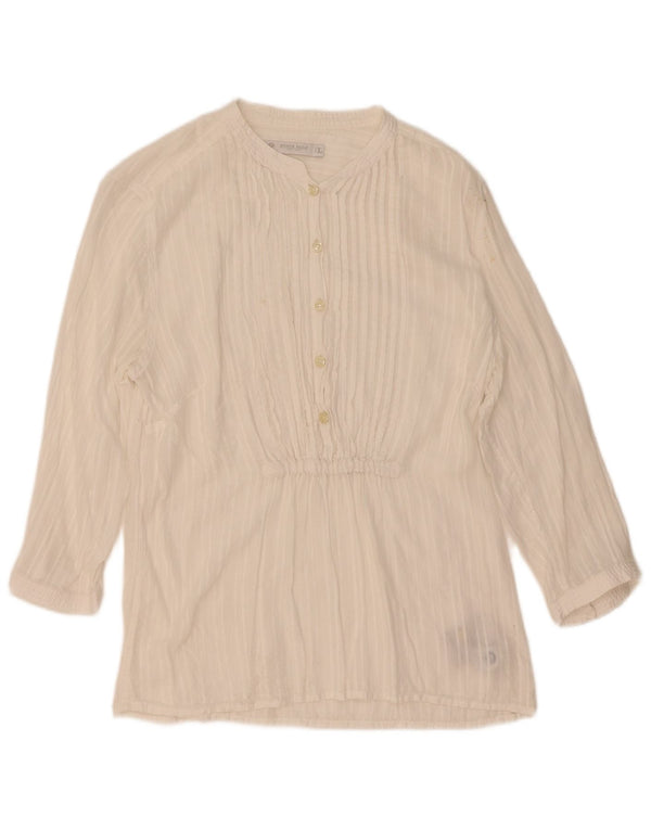North Sails Chemisier à manches 3/4 pour femme UK 14 Grand coton blanc