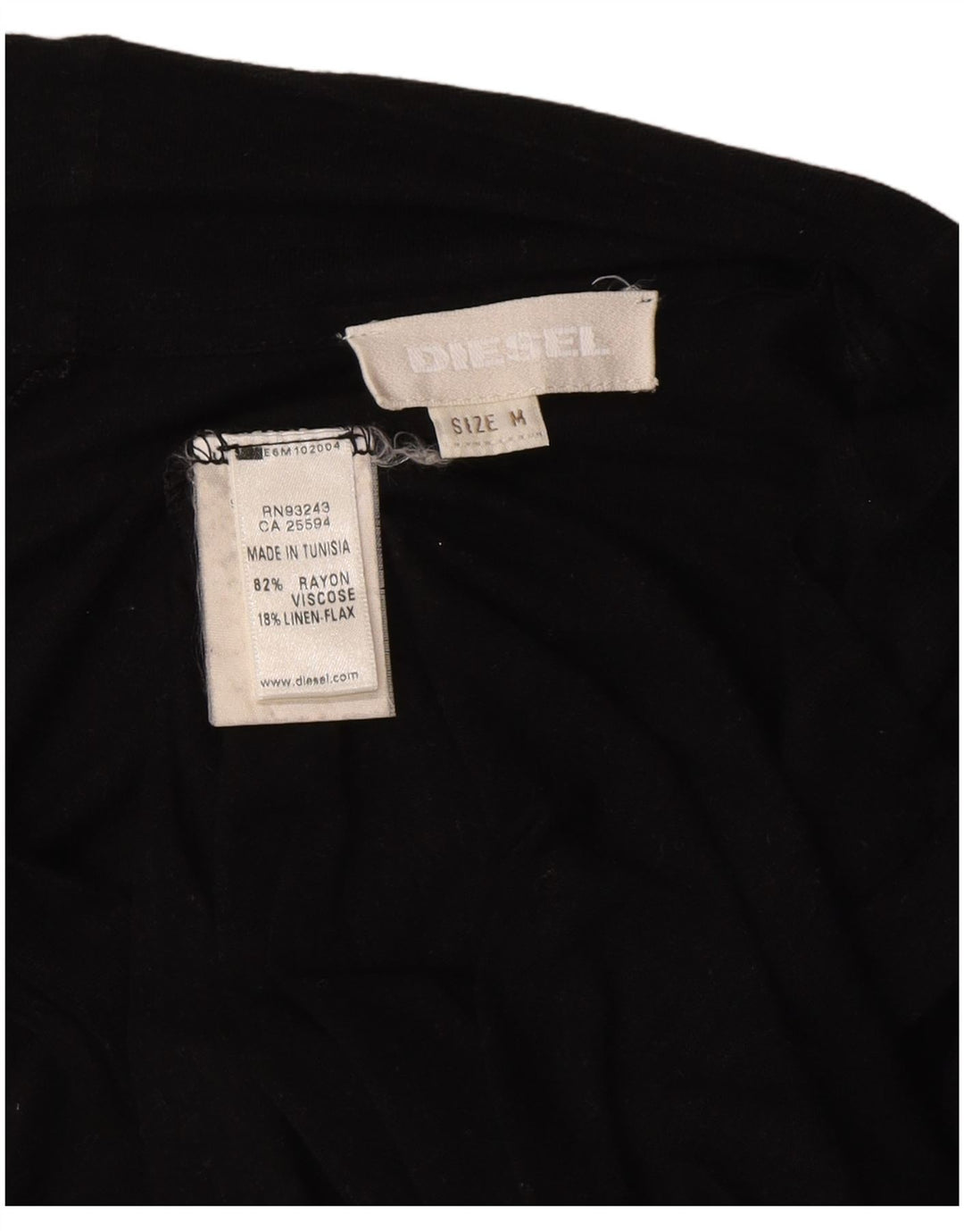 Diesel Cardigan long pour femme UK 12 Rayonne noire moyenne