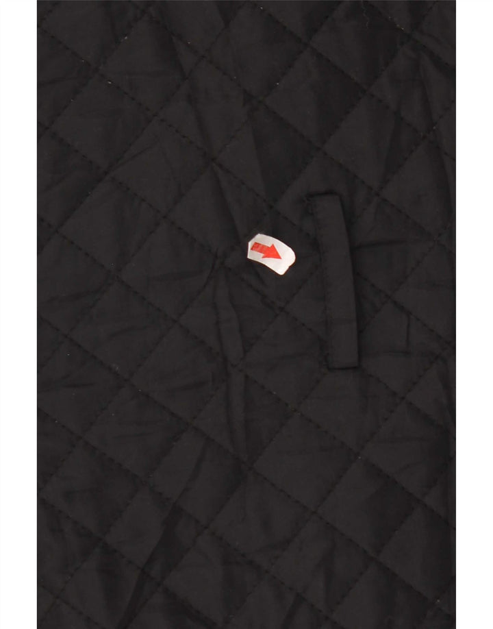Hobbs Manteau coupe-vent matelassé pour femme UK 10 Petit nylon noir