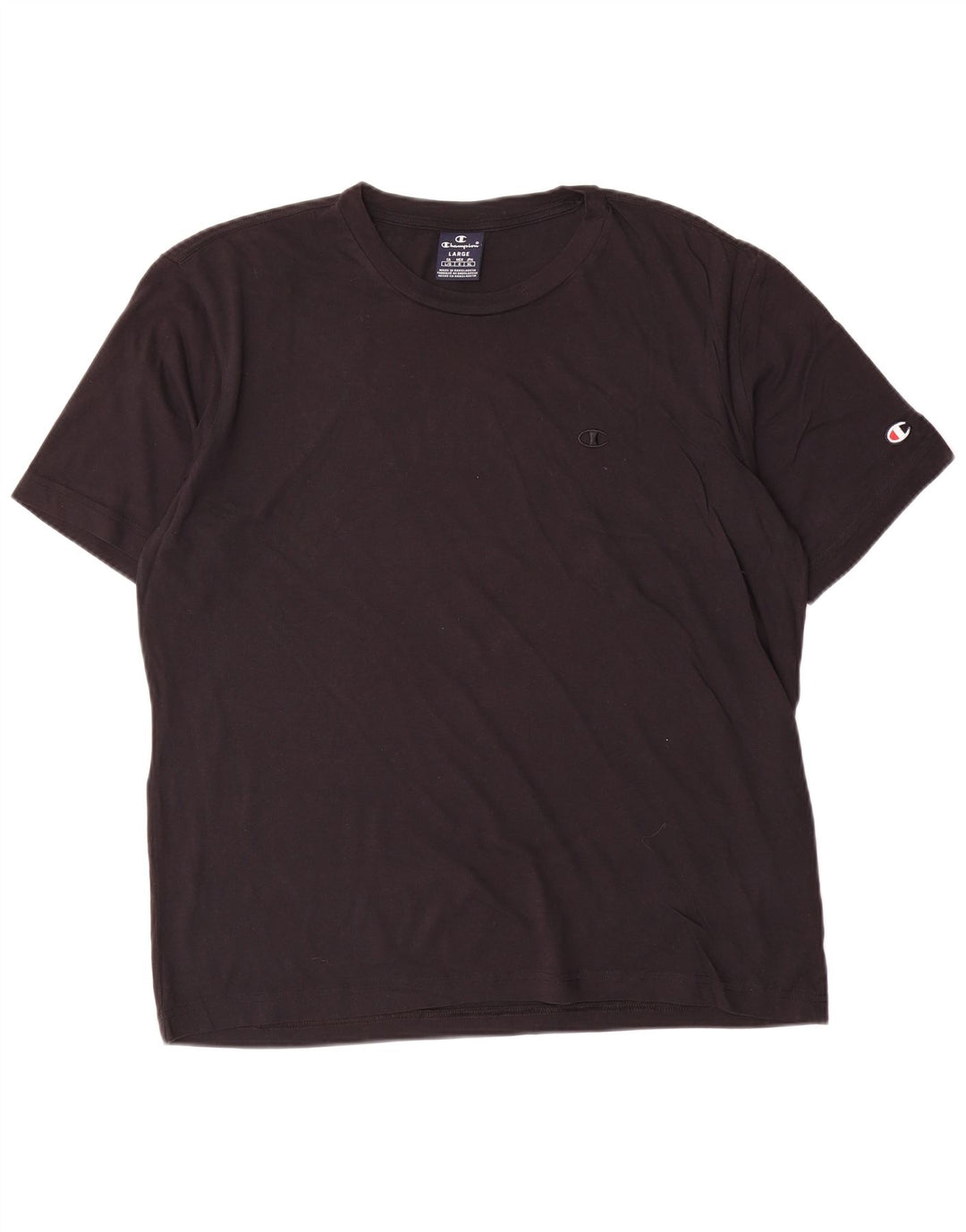 Champion T-Shirt Homme Haut Large Noir Coton