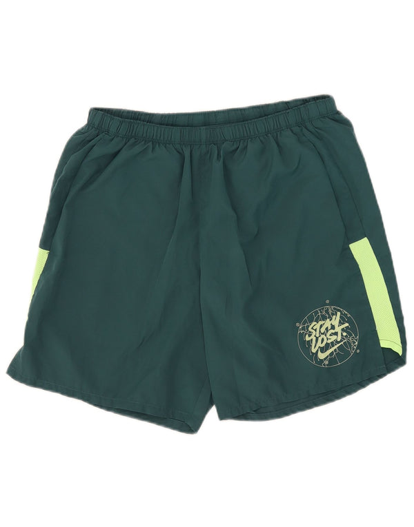 Nike Homme Dri Fit Graphic Sport Short Large Vert Colorblock Polyester