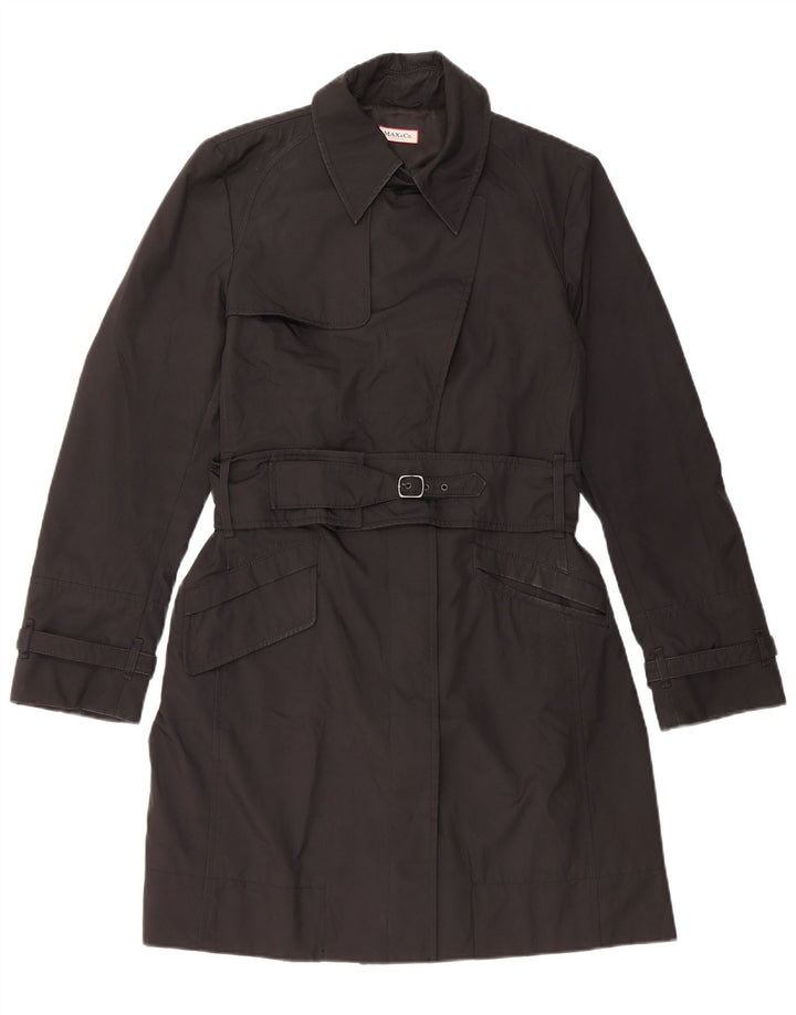 Max & Co. Trench-Coat Femme UK 12 Moyen Noir Polyester