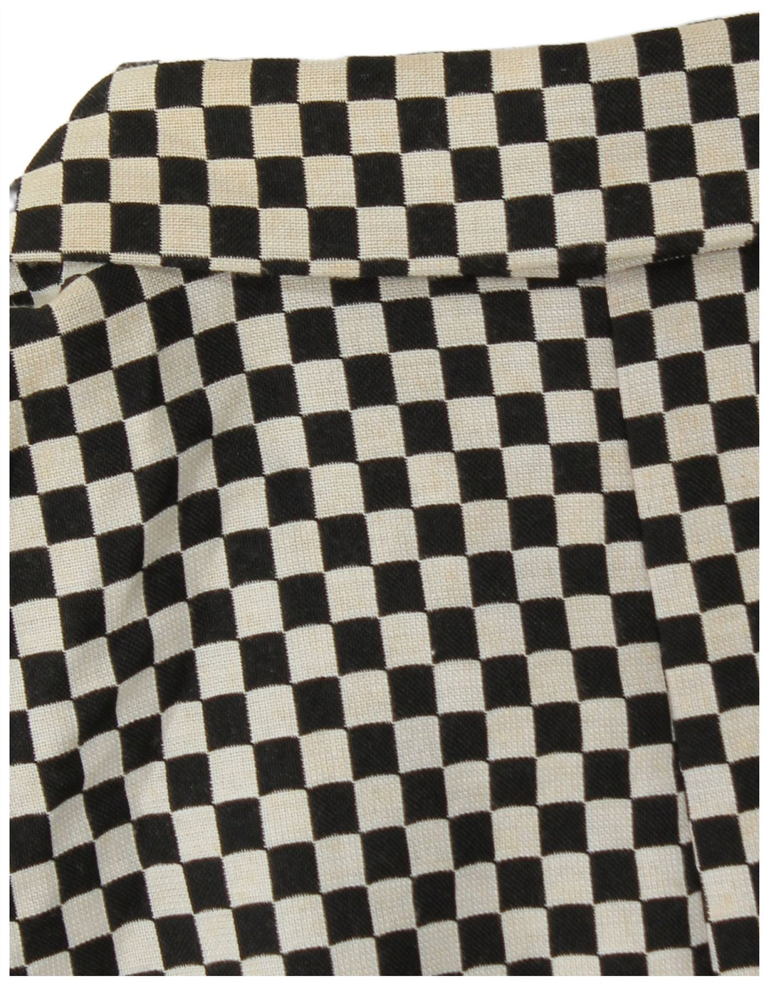 Zara Womens Crop Double Breasted Blazer Jacket UK 6 XS Noir Géométrique