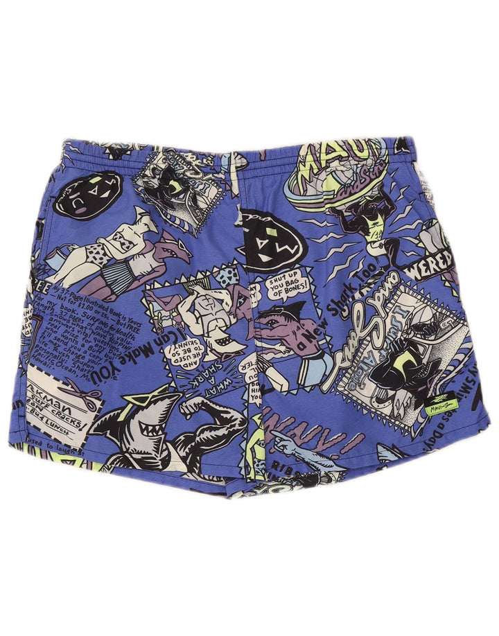 Maui and Sons Short de Bain Graphique Homme Bleu Moyen Nylon