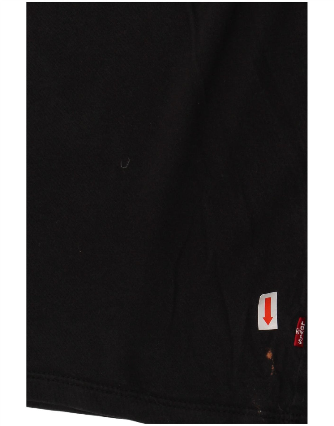 LEVI'S T-shirt graphique pour femme UK 16 Large Noir Coton