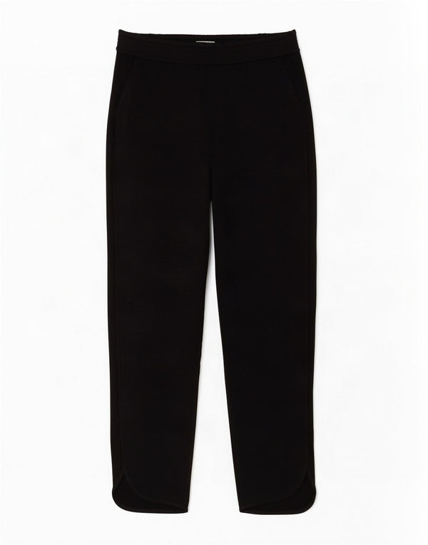 Zara Pantalon De Survêtement Femme UK 10 Small Noir Viscose