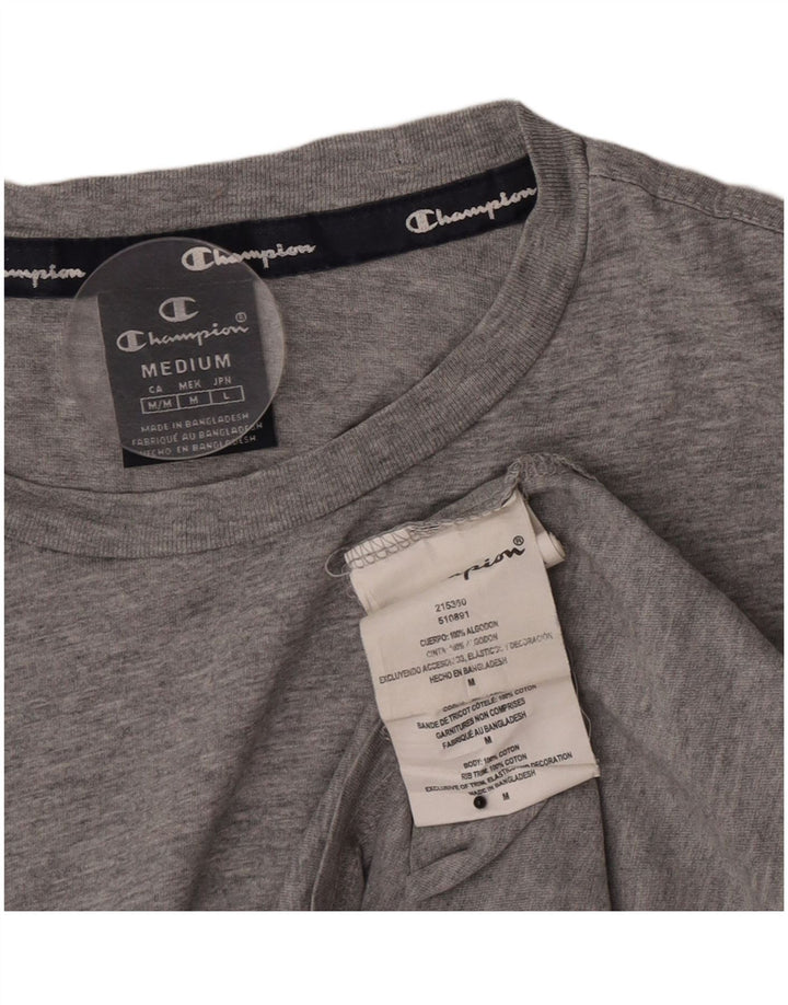Champion T-Shirt Homme Gris Moyen Moucheté Coton