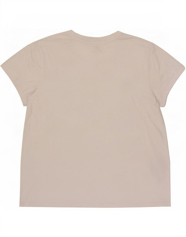 Levi's T-Shirt Femme UK 16 Large Blanc Coton