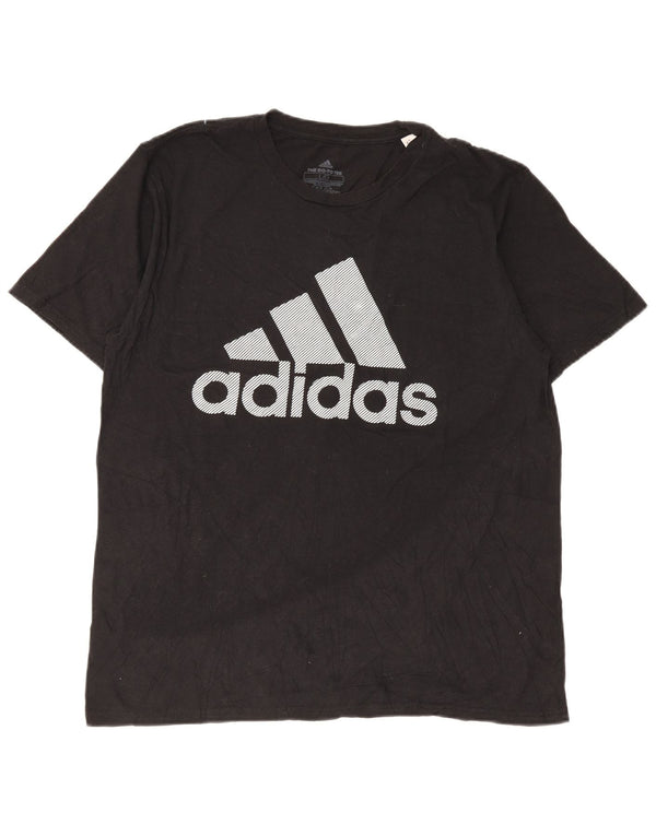Adidas T-shirt graphique pour hommes, grand, noir
