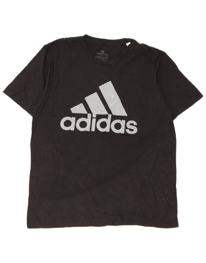 Adidas T-shirt graphique pour hommes, grand, noir