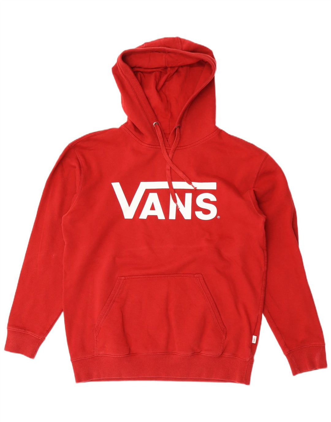Vans Pull à capuche graphique pour homme en coton rouge Large