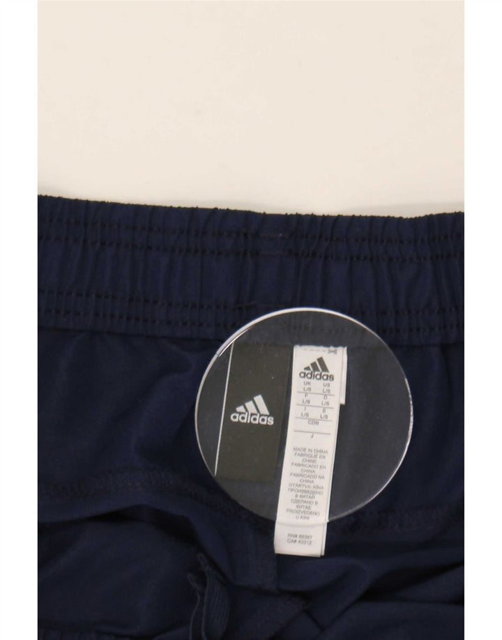 Adidas Pantalon de survêtement graphique pour homme Large Bleu marine Polyester