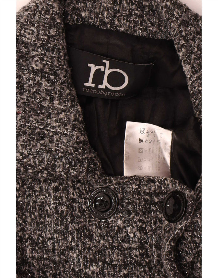 Roccobarocco Caban Femme IT 48 XL Gris Moucheté Polyester