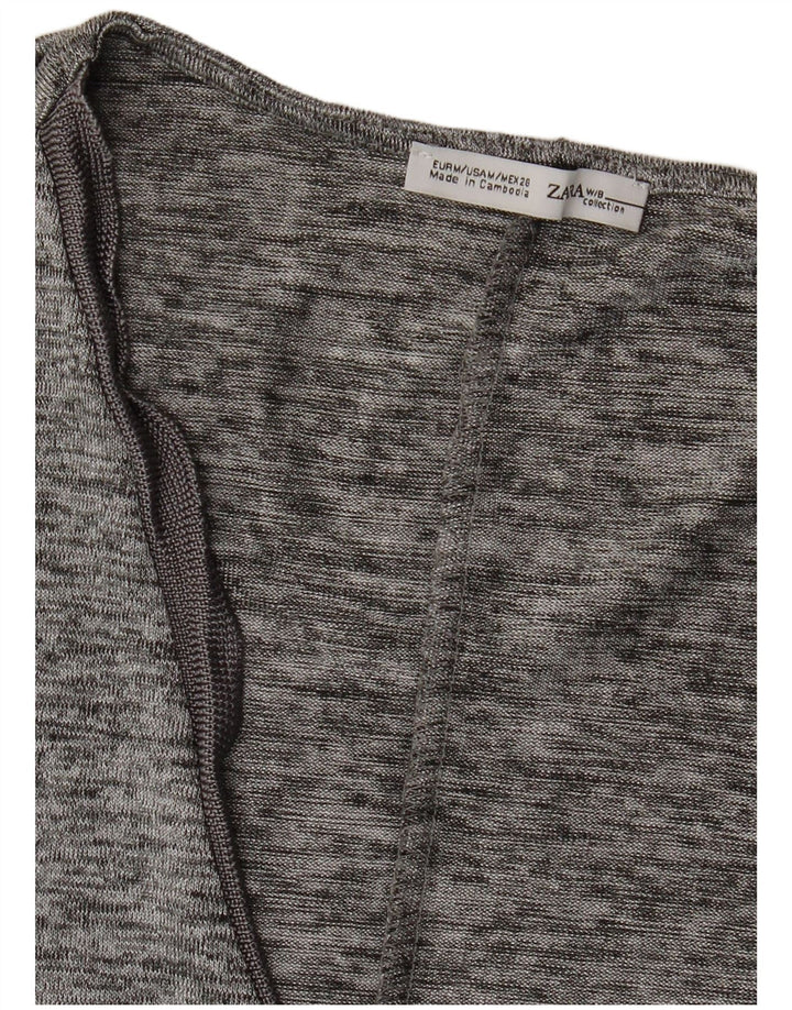 Zara Femme Débardeur UK 12 Gris Moyen Moucheté