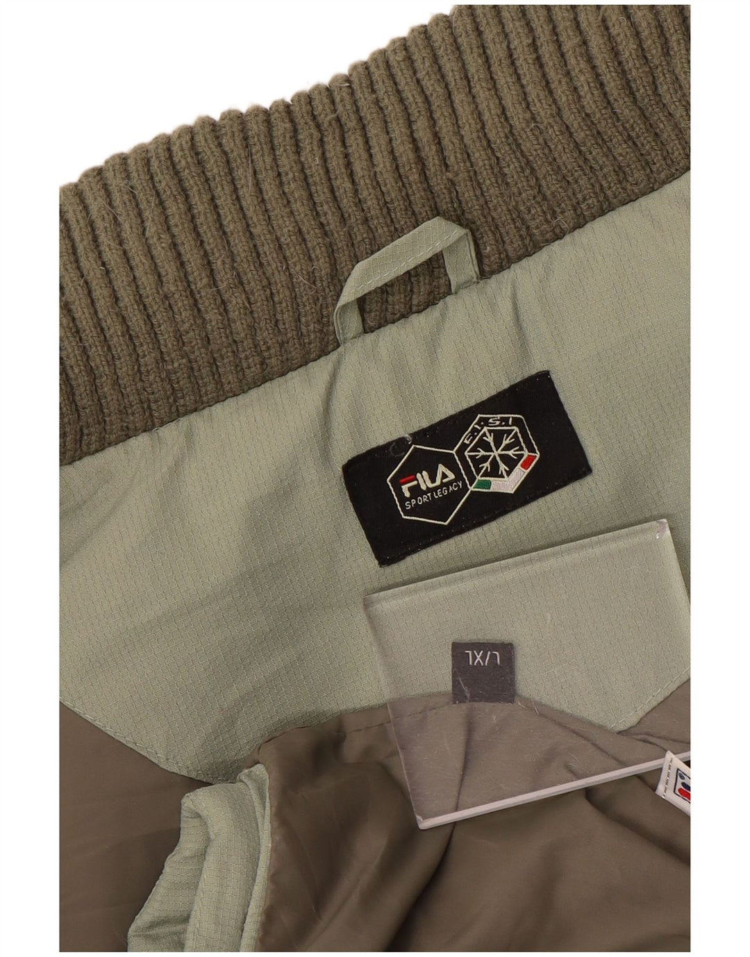 Fila Veste matelassée pour homme UK 40 Large Vert
