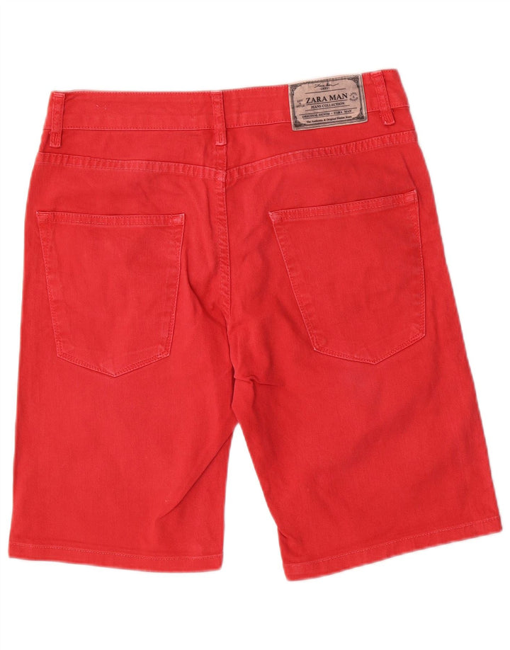 Zara Short en jean pour homme EU 40 Medium W31 Rouge