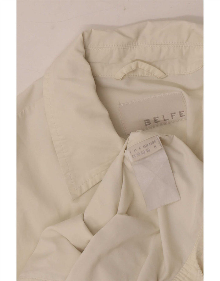 Belfe & Chemise à manches courtes pour femme UK 10 Small Blanc