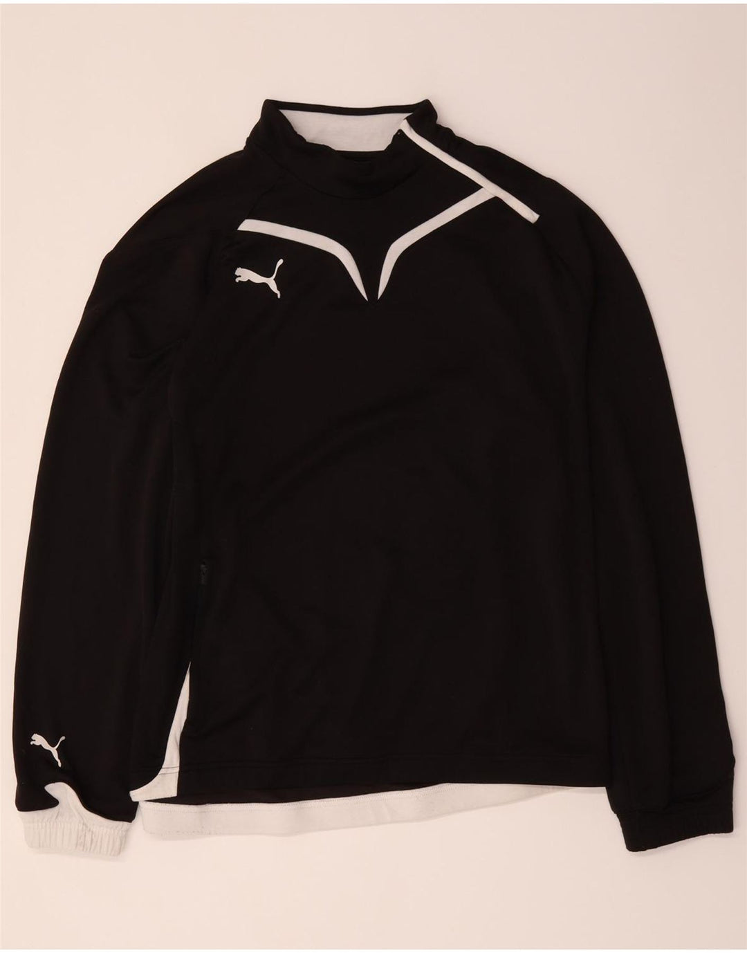 Puma Veste de survêtement pour homme en polyester color block Noir Taille L