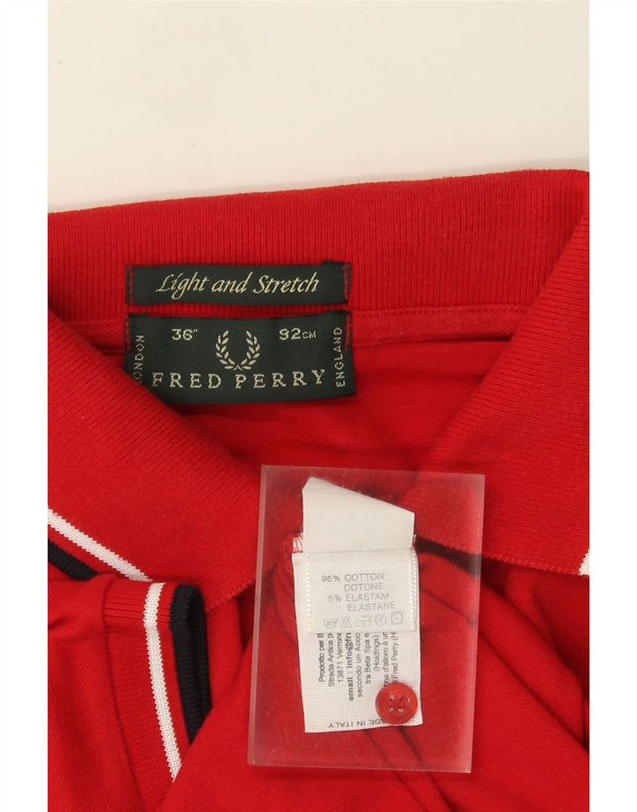 Fred Perry Polo Homme Petit Rouge Coton