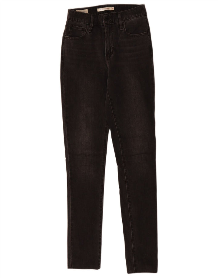 LEVI'S Jean skinny taille haute 721 femme W26 L30 gris coton