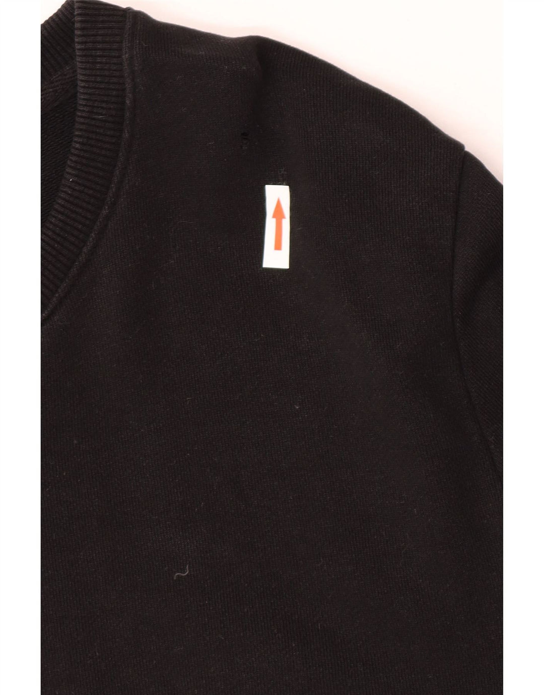 Zara Mens Sweatshirt Jumper Large Noir Coton